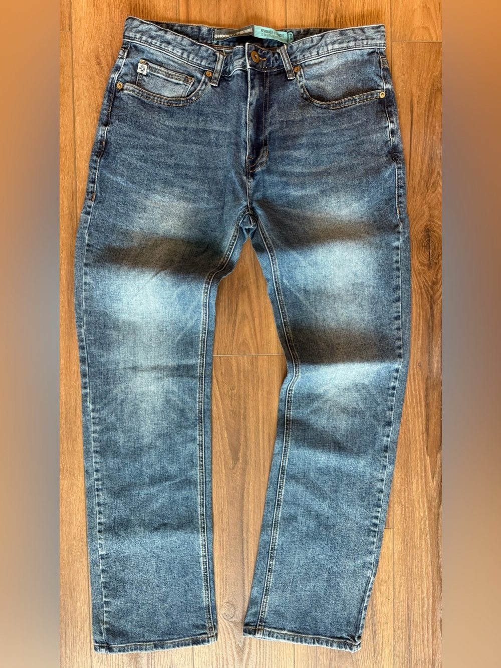 HOOEY x Rock & Roll Revolver Straight Slim Jeans Men’s 36x34 Light Wash